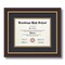 ArtToFrames 7x9 inch Diploma Frame - Framed with Black and Gold Mats, Comes with Regular Glass and Sawtooth Hanger for Wall Hanging (D-7x9)
